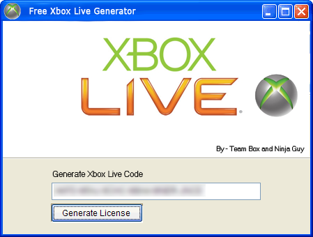 Xbox Live Gold Key Generator 2012
